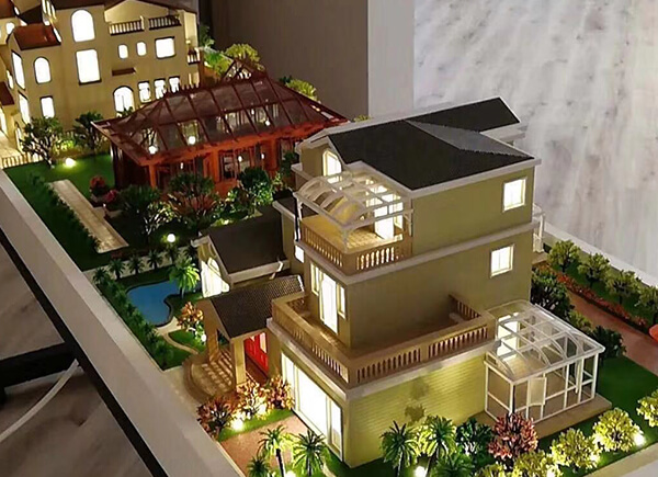 單體輕鋼別墅模型